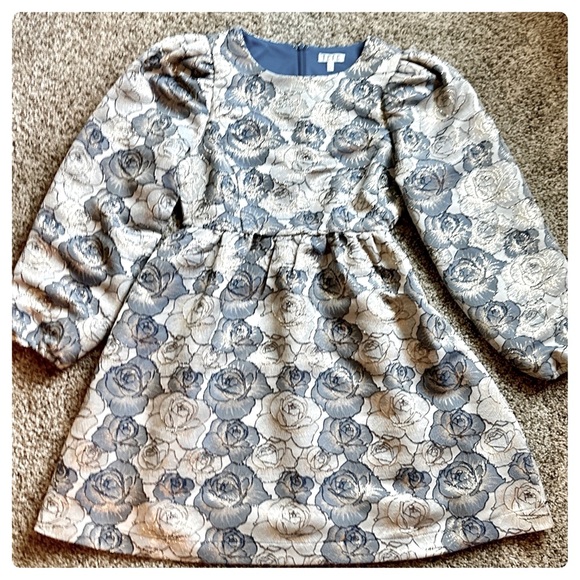 Worn once! Boutique Sz S party dress lined brocade type material is elegant!! - Picture 5 of 9